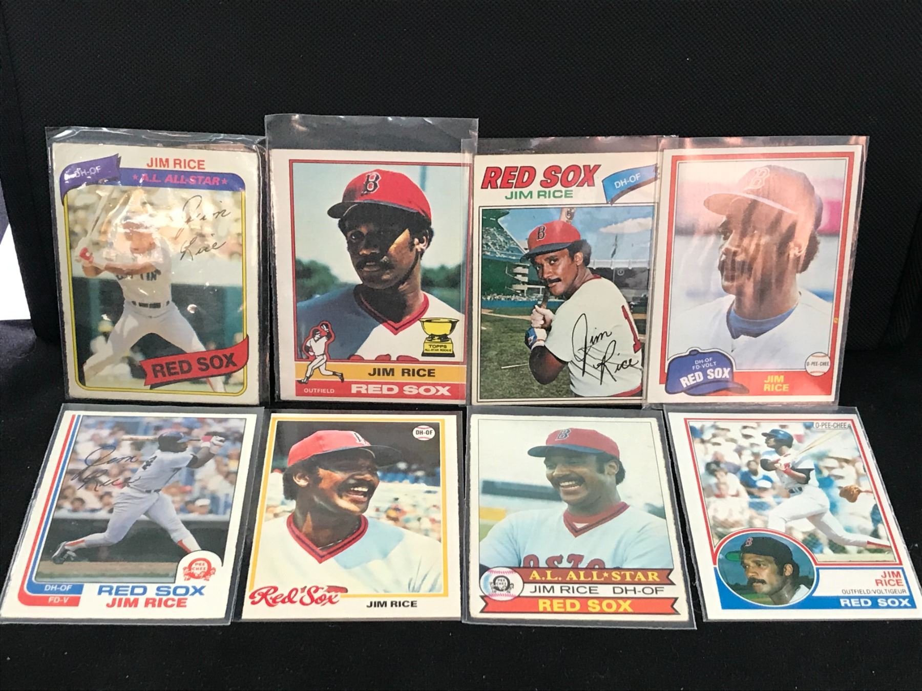 NICE JIM RICE 1970/80S HOF LOT INCLUDES ROOKIE