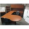 Image 1 : Autumn Cherry P-front U-shape Desk