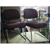 Image 1 : 2 Burgandy Patterened Client Chairs