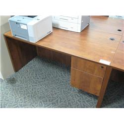 Cherry Single Pedestal Desk