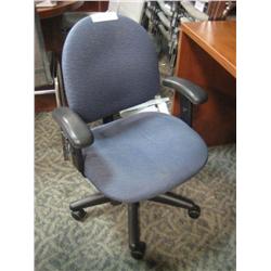 Blue Patterened Task Chair