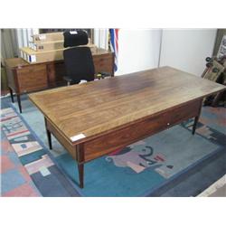 Rosewood Executive Desk & Credenza