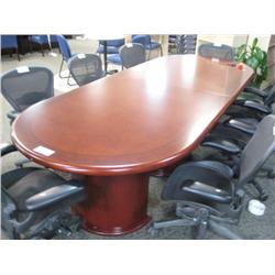 Cherry Burled 10 Ft Boardroom Table