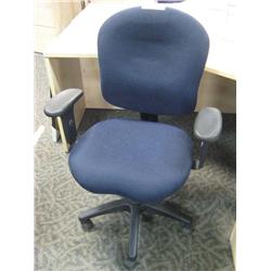 Blue Padded Task Chair