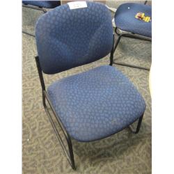 Blue Patterned Client Chair