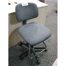 Grey Mobile Drafting Stool