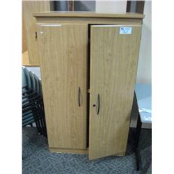 Oak 2 Door Storage Cabinet