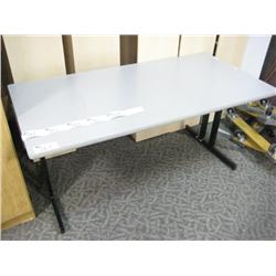 Grey Metal Work Table