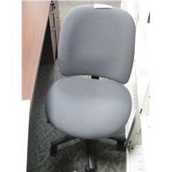 Grey Patterened Steno Chair