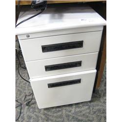 Grey 3 Drawer Mobile Pedestal