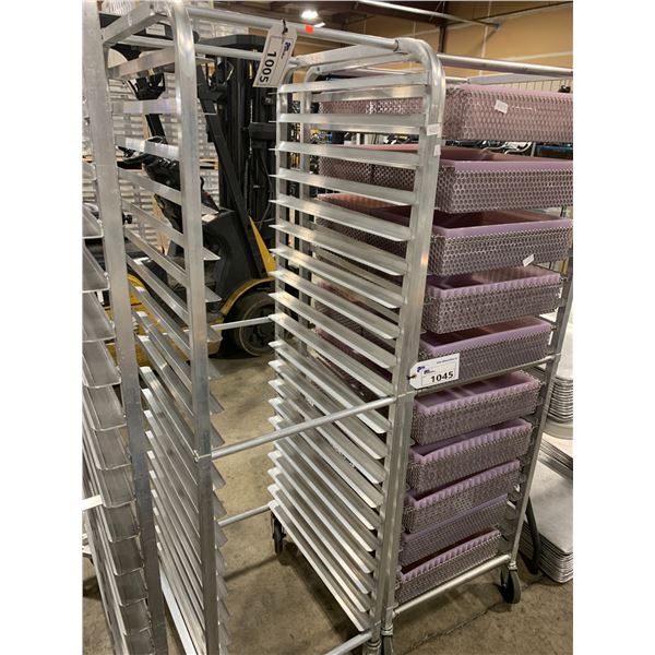 ALUMINUM 20 TRAY MOBILE COMMERCIAL BAKERS RACK