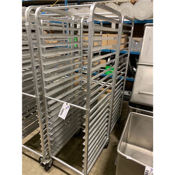 ALUMINUM 20 TRAY MOBILE COMMERCIAL BAKERS RACK