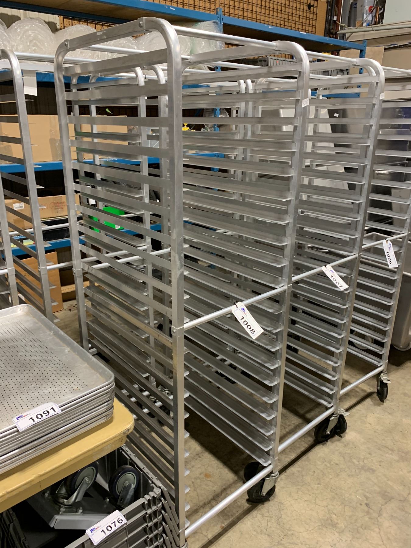 ALUMINUM 20 TRAY MOBILE COMMERCIAL BAKERS RACK