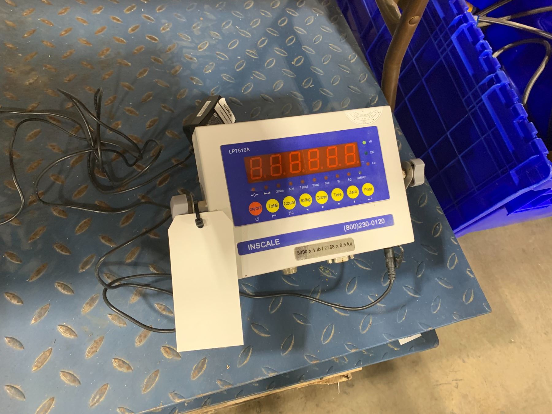 INSCALE LP7510A COMMERCIAL DIGITAL 110V ELECTRONIC PALLET SCALE WITH ...