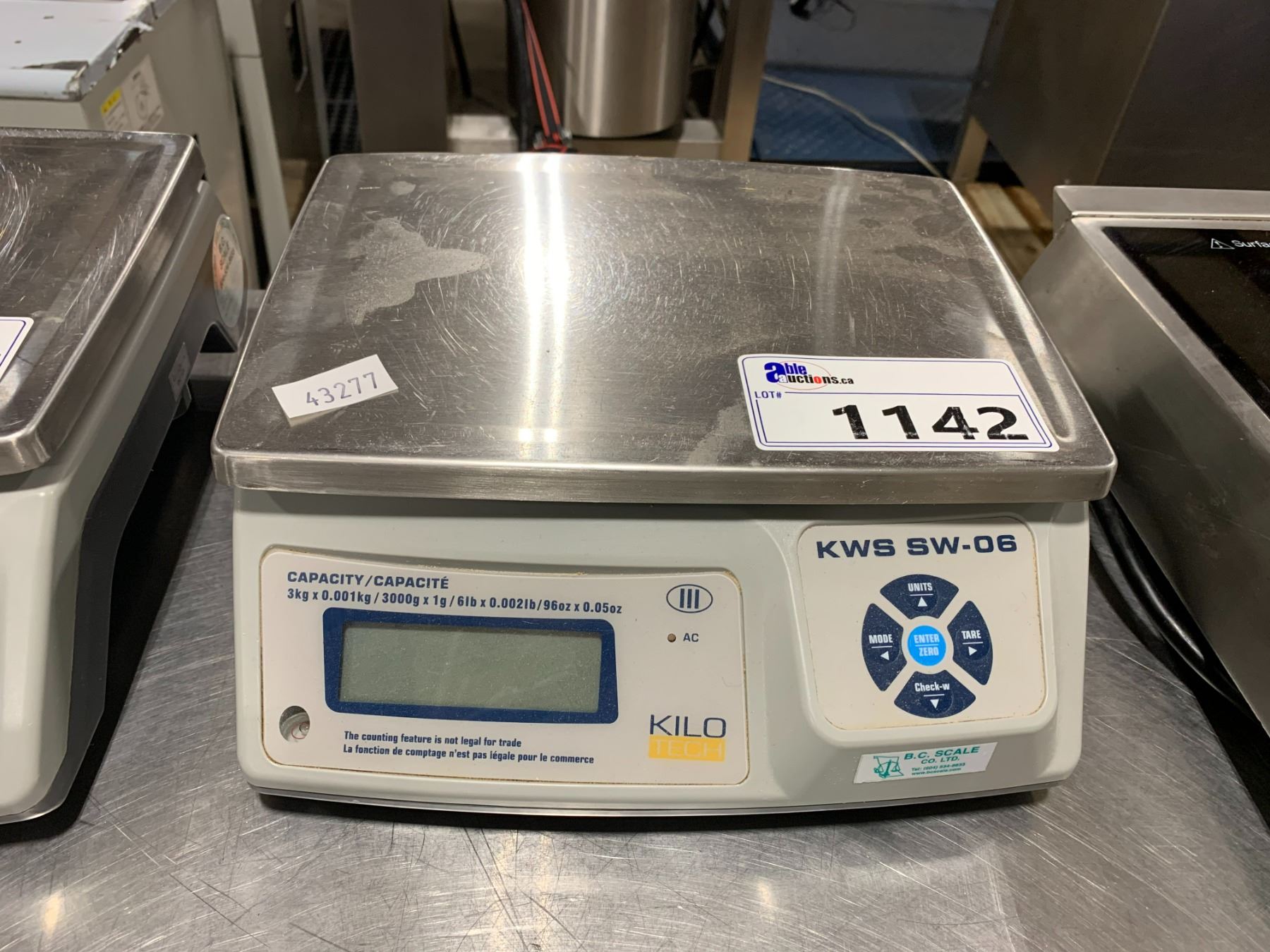 KILO TECH KWS SW-06 STAINLESS STEEL COMMERCIAL DIGITAL TABLETOP ...