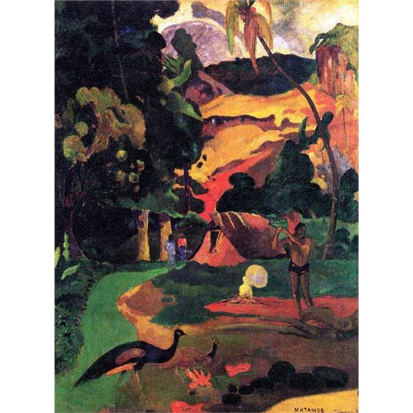 Paul Gauguin - Landscape With Peacocks