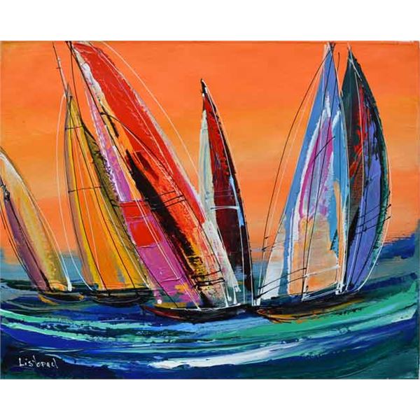 LISTOPAD **SUNDOWN SAILS ** ORIGINAL  ACRYLIC