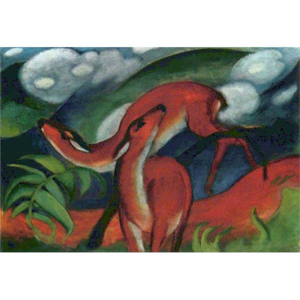 Franz Marc - Red Deer II