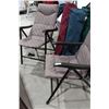 Image 1 : Assorted Folded Fabric Lawn Chairs