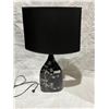 Image 1 : Black Flower Print Lamp