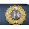 Image 2 : Stokes Decorative Sunflower Dessert Glass Plate (21cm x 6)