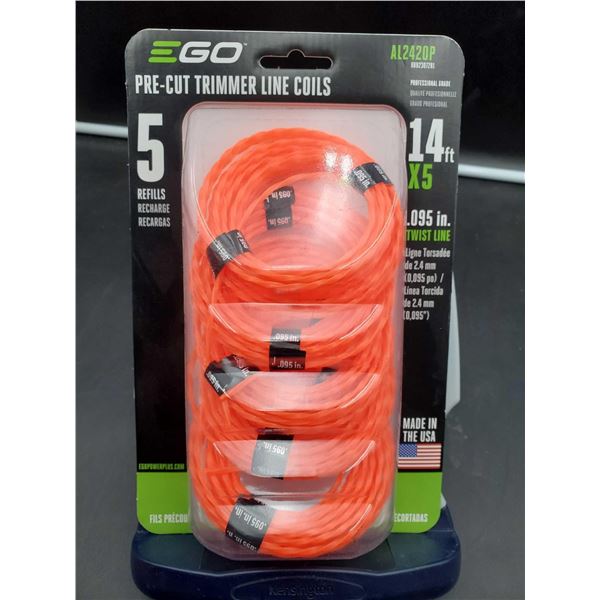 Ego Pre-Cut Trimmer Line Coils (14ft x 5)