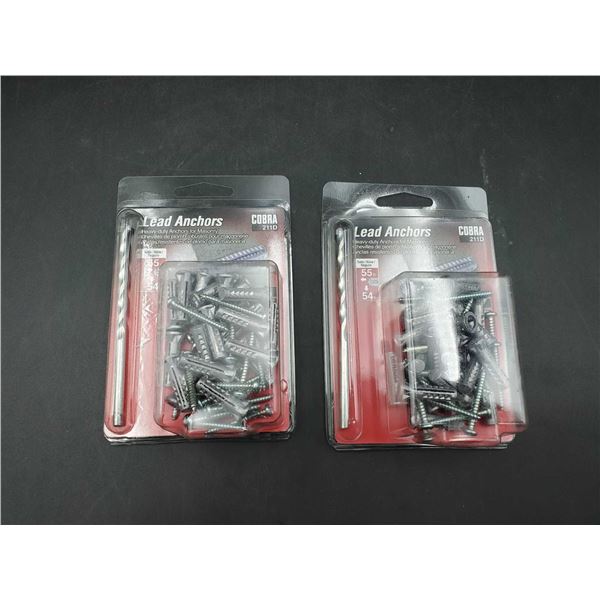Cobra Lead Anchors for Masonry (2pkgs)