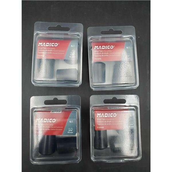 Madico Vinyl Tips- Easy Gliding (4 x 4 x 19mm)