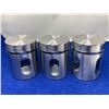 Image 1 : Glass Canister with Stainless Steel Lids (3ct)
