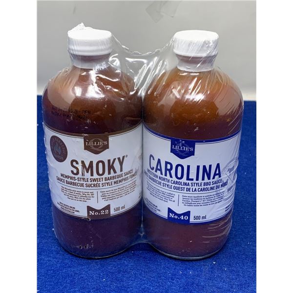 Lillies Smoky and Carolina Barbecue Sauce (2 x 500ml)