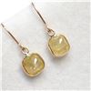 Image 2 : 14K Yellow Gold Fancy Yellow Diamond(1.06ct) Earrings (~Size 0) (~length 0 inches) (~weight 0.5g), A