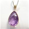Image 1 : 14K Yellow Gold Amethyst(15ct) Pendant (~Size 0) (~length 0 inches), Suggested Retail Value $1000