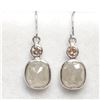 Image 1 : 14K White Gold Diamonds (2.02Ct,I1-I3, G-J) Earrings (~Size 0) (~length 0 inches) (~weight 0.8g), Ap