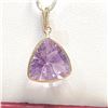 Image 3 : 14K Yellow Gold Amethyst(7ct) Pendant (~Size 0) (~length 0 inches) (~weight 1.9g), Suggested Retail 