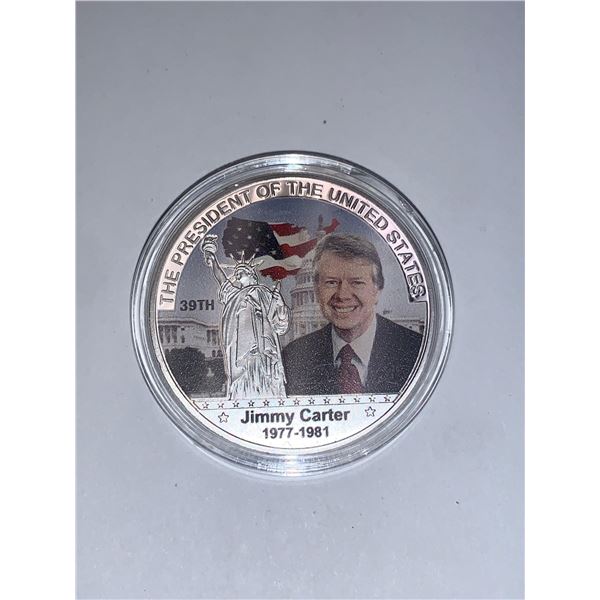 US President JIMMY CARTER COLLECTOR CASED Coin