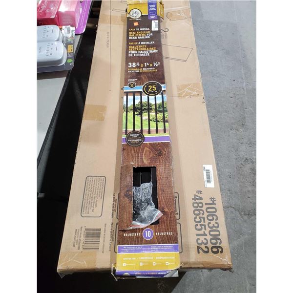 rectangular balusters for deck railing 38" x 1"x 1/2"