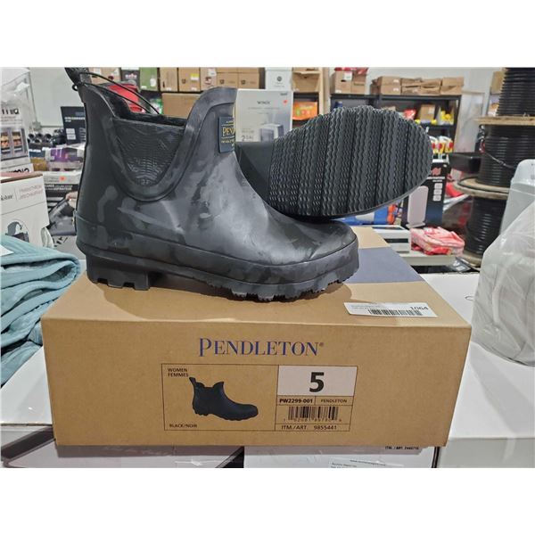 pendleton womens black boots size 5