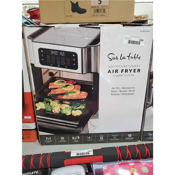 sur la table multifunction air fryer 12.3L