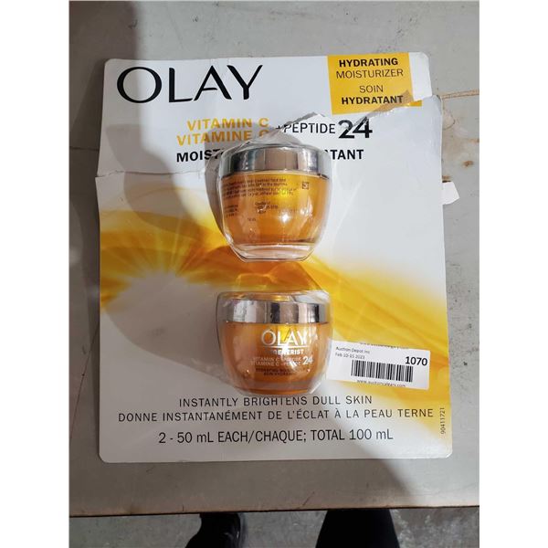 olay hydrating moisturizer 2 x 50ml