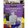 Image 1 : kirkland wastebasket liners (clear) 500 bags