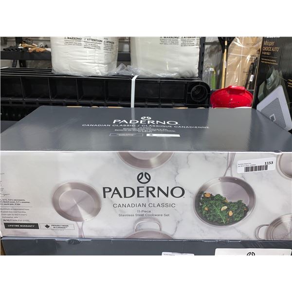 Paderno Canadian Classic 11-Piece Stainless Steel Cookware Set