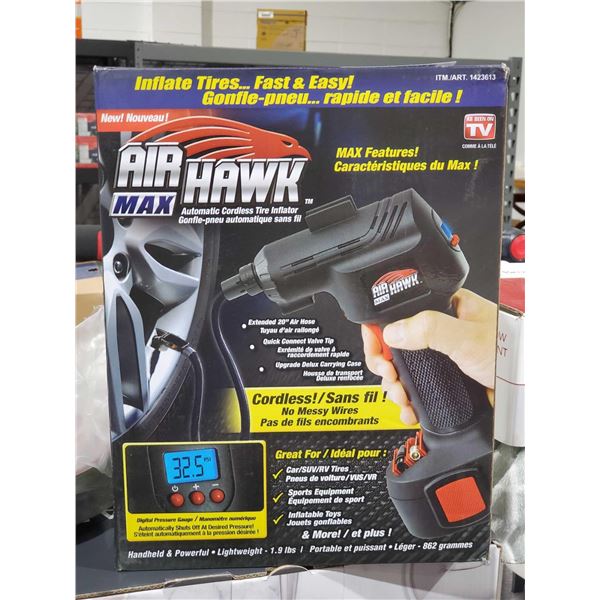 air hawk max automatic cordless tire inflator