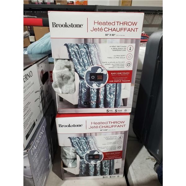 brookstone heated throw lot of 2