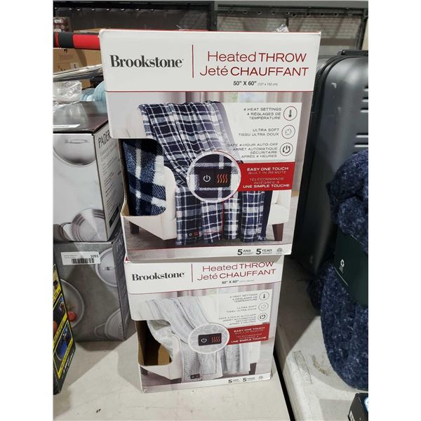 brookstone heated throw lot of 2