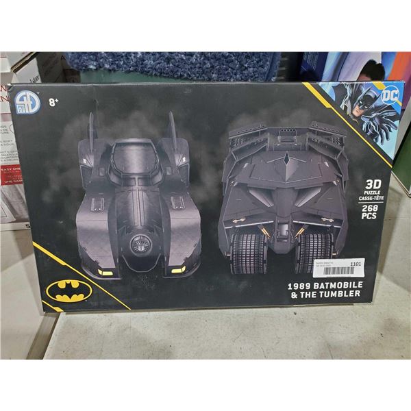 1989 batmobile & tumbler 268 piece 3D puzzle