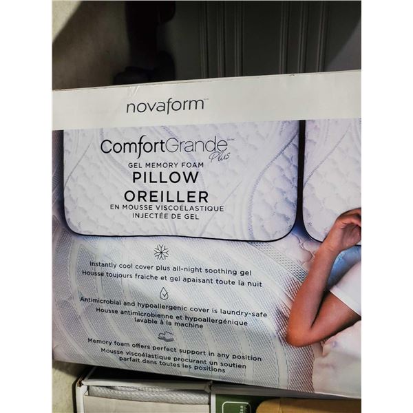 nova foam gel memory pillow queen size