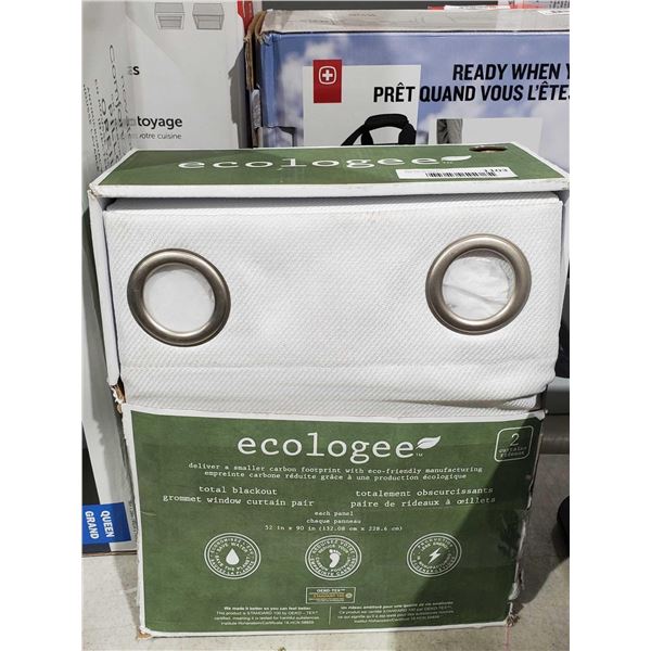 ecologee total blackout grommet window curtain pair