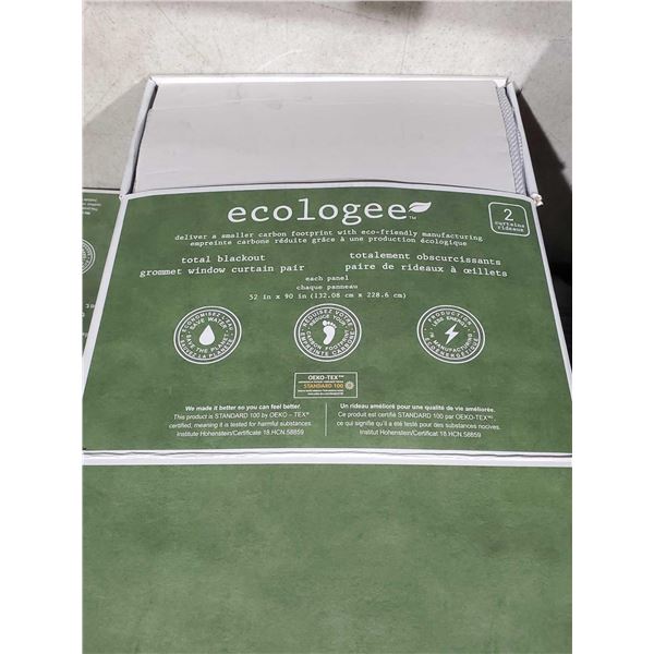 ecologee total blackout grommet window curtain pair
