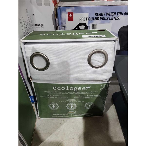 ecologee total blackout grommet window curtain pair
