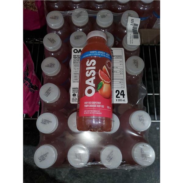 oasis ruby red grapefruit 24 x 300ml
